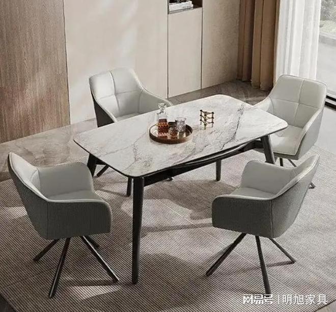 石餐桌买哪款好？精选前十名型号推荐！CQ9电子平台入口2025年明旭微晶(图9)