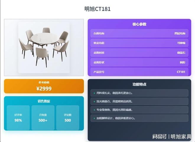 石餐桌买哪款好？精选前十名型号推荐！CQ9电子平台入口2025年明旭微晶(图18)
